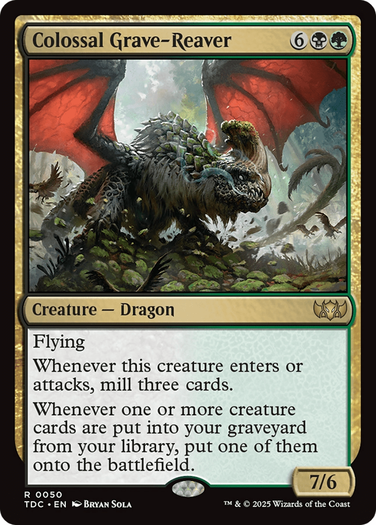 Colossal Grave-Reaver [Tarkir: Dragonstorm Commander] MTG Single Magic: The Gathering  | Multizone: Comics And Games