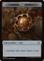 Clue // Beast (0005) Double-Sided Token [Edge of Eternities Commander Tokens] MTG Single Magic: The Gathering  | Multizone: Comics And Games