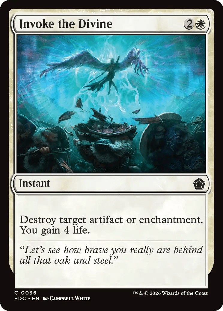 Invoke the Divine [Foundations Commander] MTG Single Magic: The Gathering  | Multizone: Comics And Games