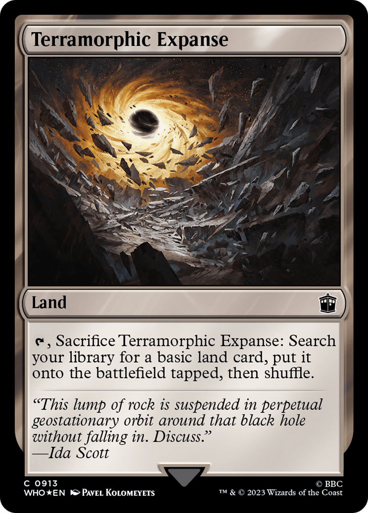 Terramorphic Expanse (Surge Foil) [Doctor Who] MTG Single Magic: The Gathering  | Multizone: Comics And Games