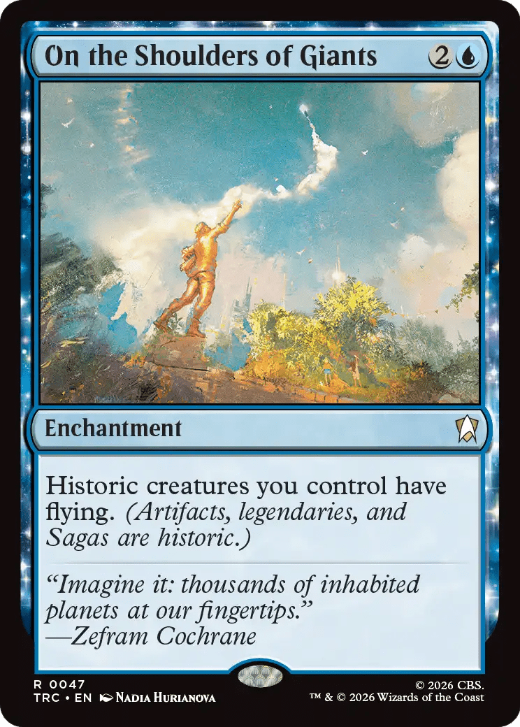 On the Shoulders of Giants [Star Trek Commander] MTG Single Magic: The Gathering  | Multizone: Comics And Games