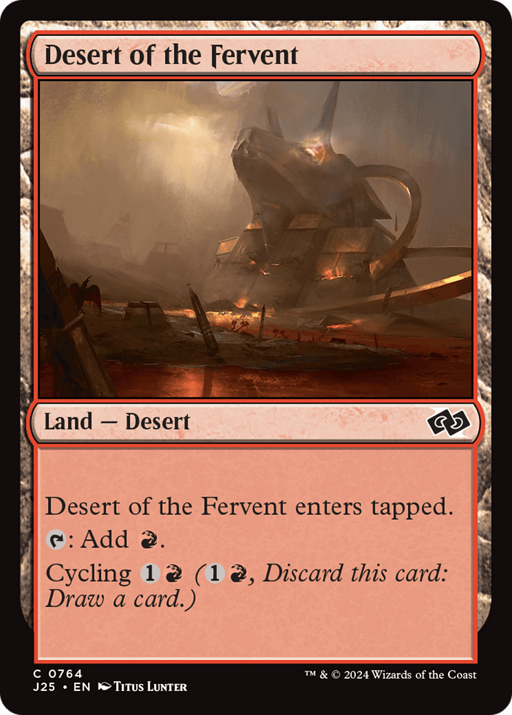 Desert of the Fervent [Foundations Jumpstart] MTG Single Magic: The Gathering  | Multizone: Comics And Games