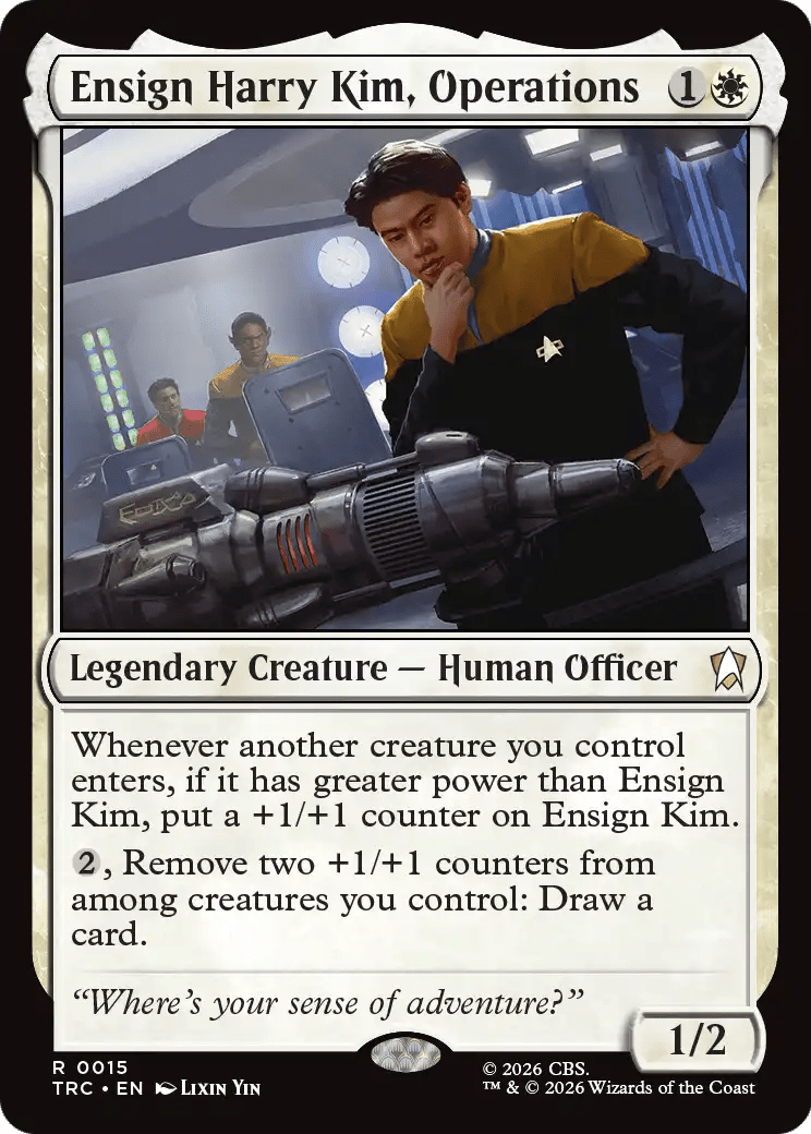 Ensign Harry Kim, Operations (Surge Foil) [Star Trek Commander] MTG Single Magic: The Gathering  | Multizone: Comics And Games
