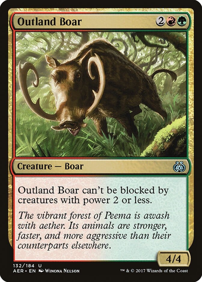 Outland Boar [Aether Revolt] MTG Single Magic: The Gathering  | Multizone: Comics And Games