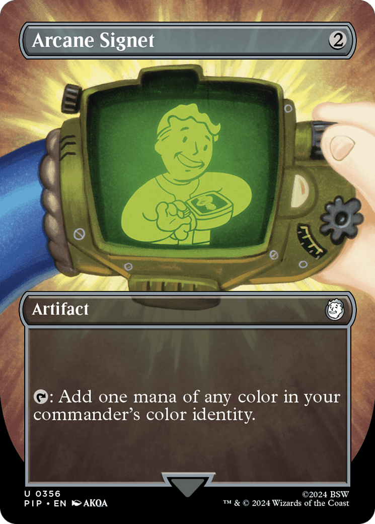 Arcane Signet (Borderless) [Fallout] MTG Single Magic: The Gathering  | Multizone: Comics And Games