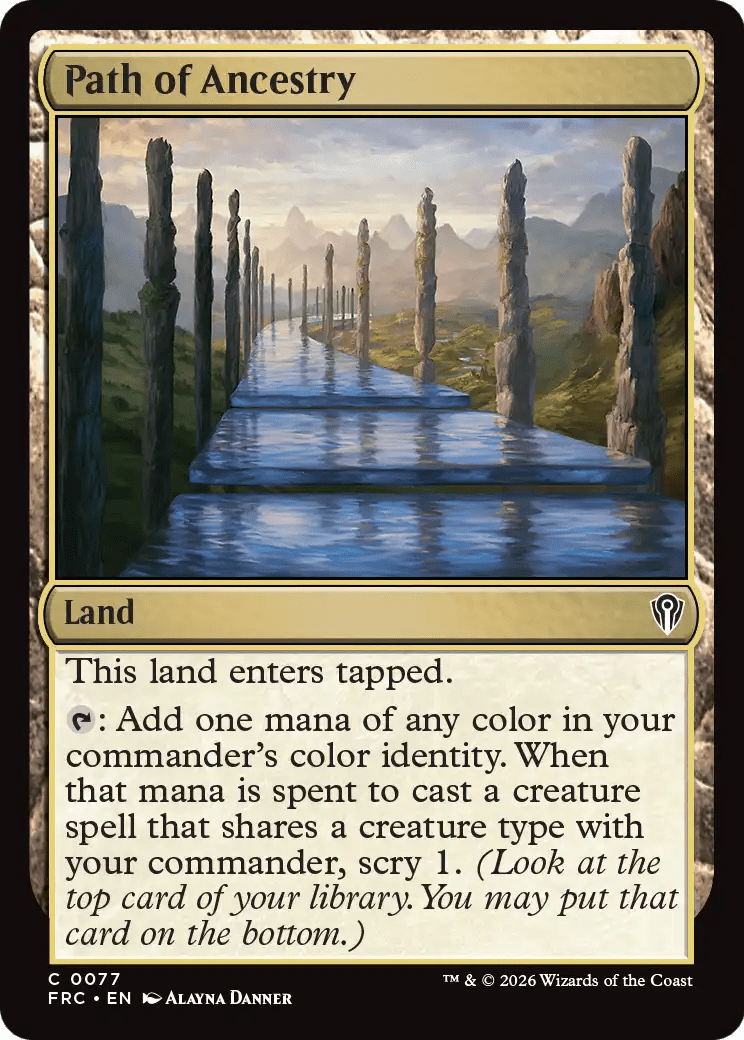 Path of Ancestry [Reality Fracture Commander] MTG Single Magic: The Gathering  | Multizone: Comics And Games