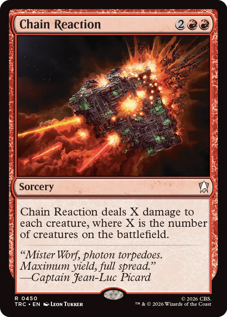 Chain Reaction (Surge Foil) [Star Trek Commander] MTG Single Magic: The Gathering  | Multizone: Comics And Games