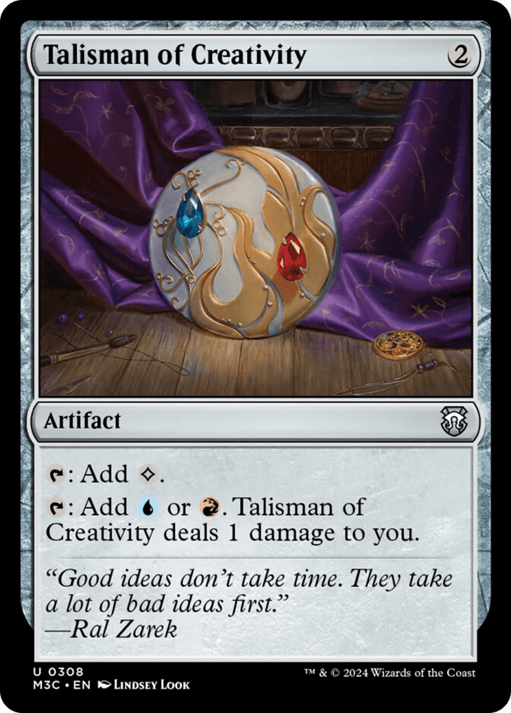 Talisman of Creativity [Modern Horizons 3 Commander] MTG Single Magic: The Gathering  | Multizone: Comics And Games