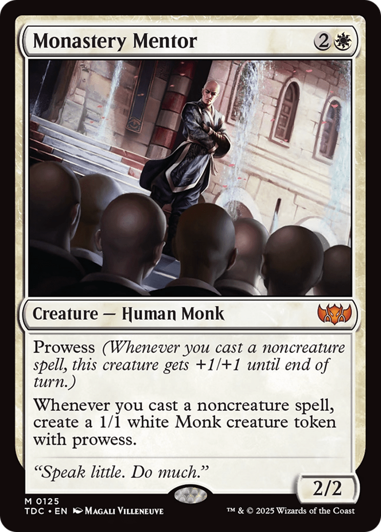 Monastery Mentor [Tarkir: Dragonstorm Commander] MTG Single Magic: The Gathering  | Multizone: Comics And Games