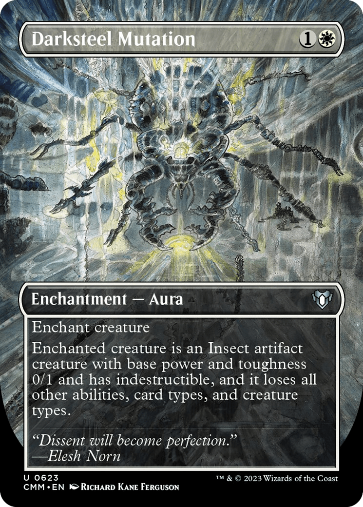 Darksteel Mutation (Borderless Alternate Art) [Commander Masters] MTG Single Magic: The Gathering  | Multizone: Comics And Games