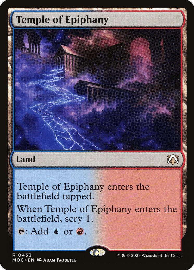 Temple of Epiphany [March of the Machine Commander] MTG Single Magic: The Gathering  | Multizone: Comics And Games