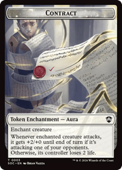 Contract // Copy Double-Sided Token [Secrets of Strixhaven Commander Tokens] MTG Single Magic: The Gathering  | Multizone: Comics And Games