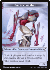 Phyrexian Mite (011) // Cat Double-Sided Token [Phyrexia: All Will Be One Tokens] MTG Single Magic: The Gathering  | Multizone: Comics And Games