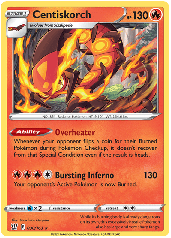 Centiskorch (030/163) [Sword & Shield: Battle Styles] Pokemon Single Pokémon  | Multizone: Comics And Games
