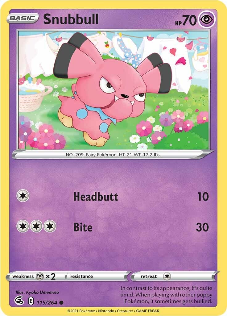 Snubbull (115/264) [Sword & Shield: Fusion Strike] Pokemon Single Pokémon  | Multizone: Comics And Games