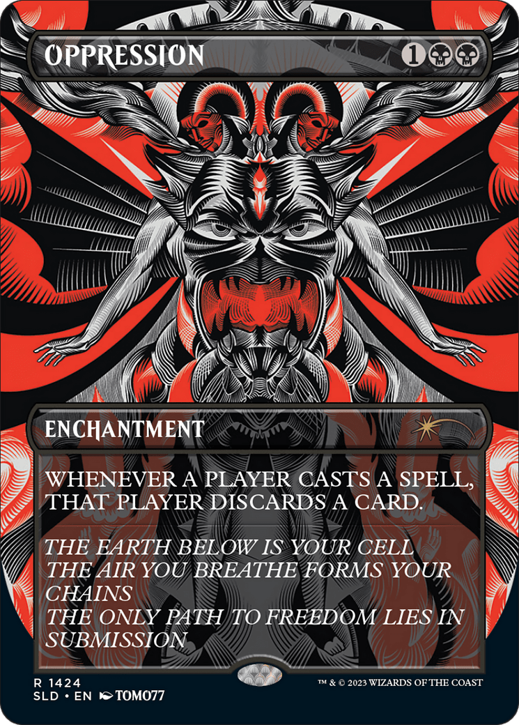 Oppression [Secret Lair Drop Series] MTG Single Magic: The Gathering  | Multizone: Comics And Games