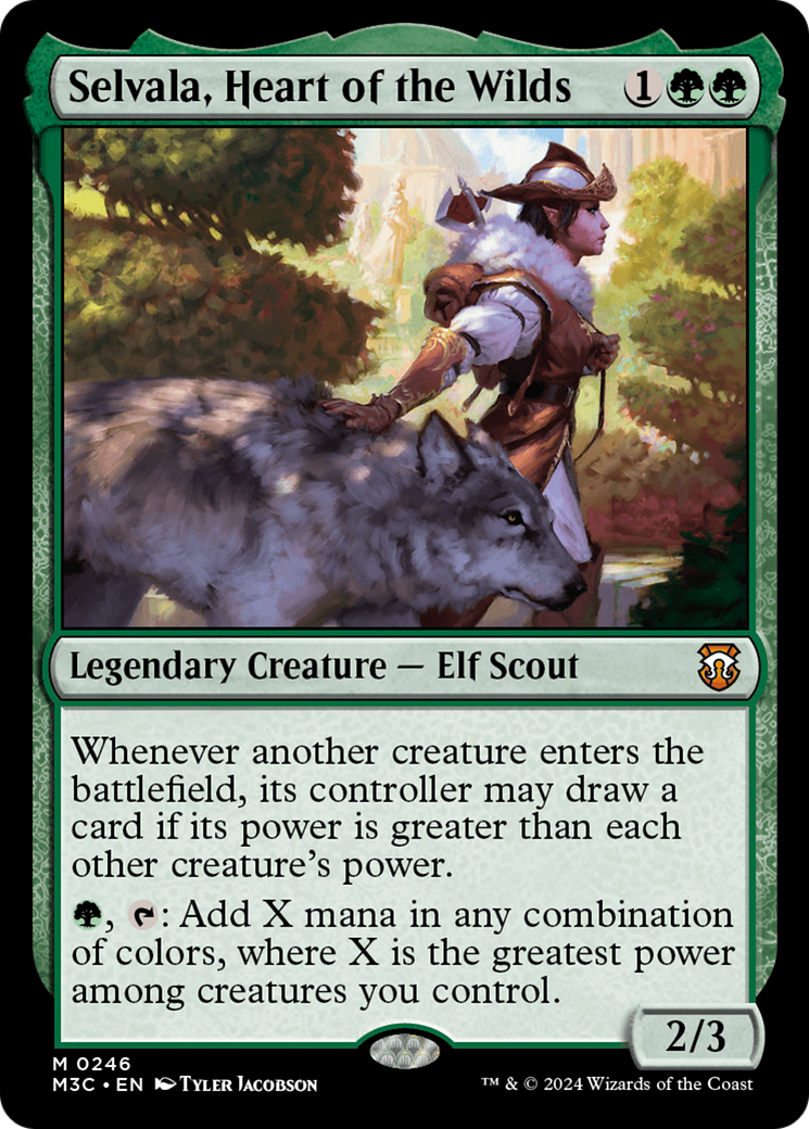 Selvala, Heart of the Wilds (Ripple Foil) [Modern Horizons 3 Commander] | Multizone: Comics And Games