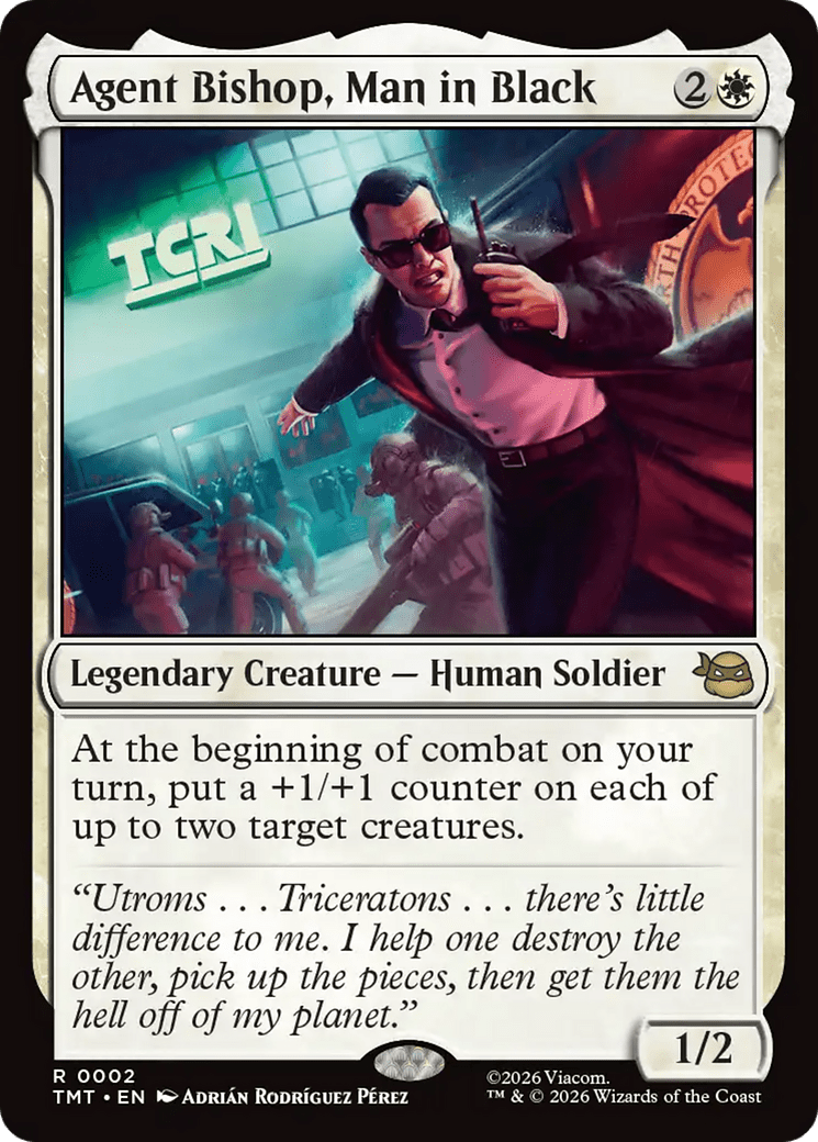 Agent Bishop, Man in Black [Teenage Mutant Ninja Turtles] MTG Single Magic: The Gathering  | Multizone: Comics And Games
