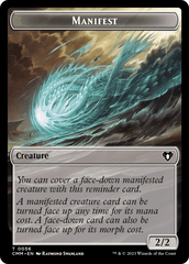 Manifest // Phyrexian Germ Double-Sided Token [Commander Masters Tokens] MTG Single Magic: The Gathering  | Multizone: Comics And Games