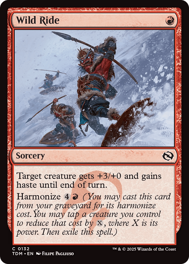 Wild Ride [Tarkir: Dragonstorm] MTG Single Magic: The Gathering  | Multizone: Comics And Games
