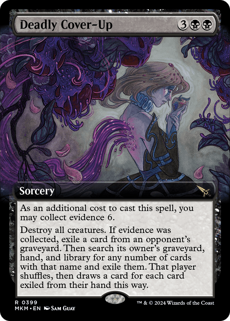 Deadly Cover-Up (Extended Art) [Murders at Karlov Manor] MTG Single Magic: The Gathering  | Multizone: Comics And Games