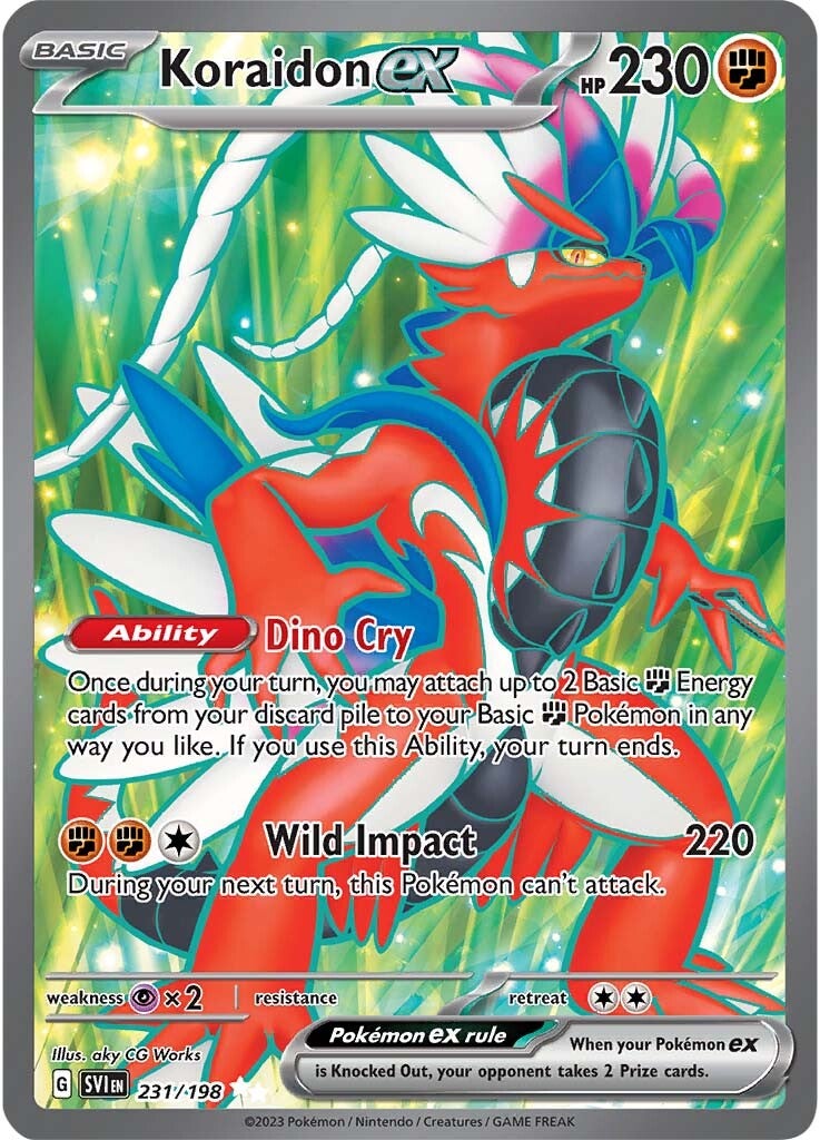 Koraidon ex (231/198) [Scarlet & Violet: Base Set] Pokemon Single Pokémon  | Multizone: Comics And Games