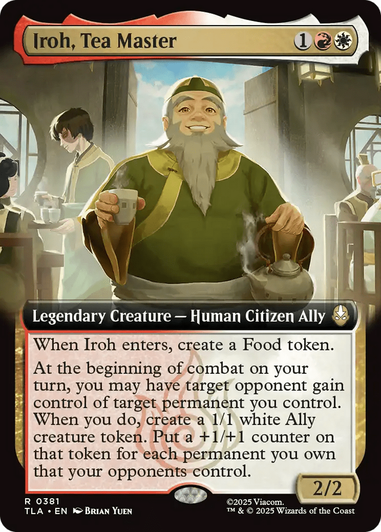 Iroh, Tea Master (Extended Art) [Avatar: The Last Airbender] MTG Single Magic: The Gathering  | Multizone: Comics And Games