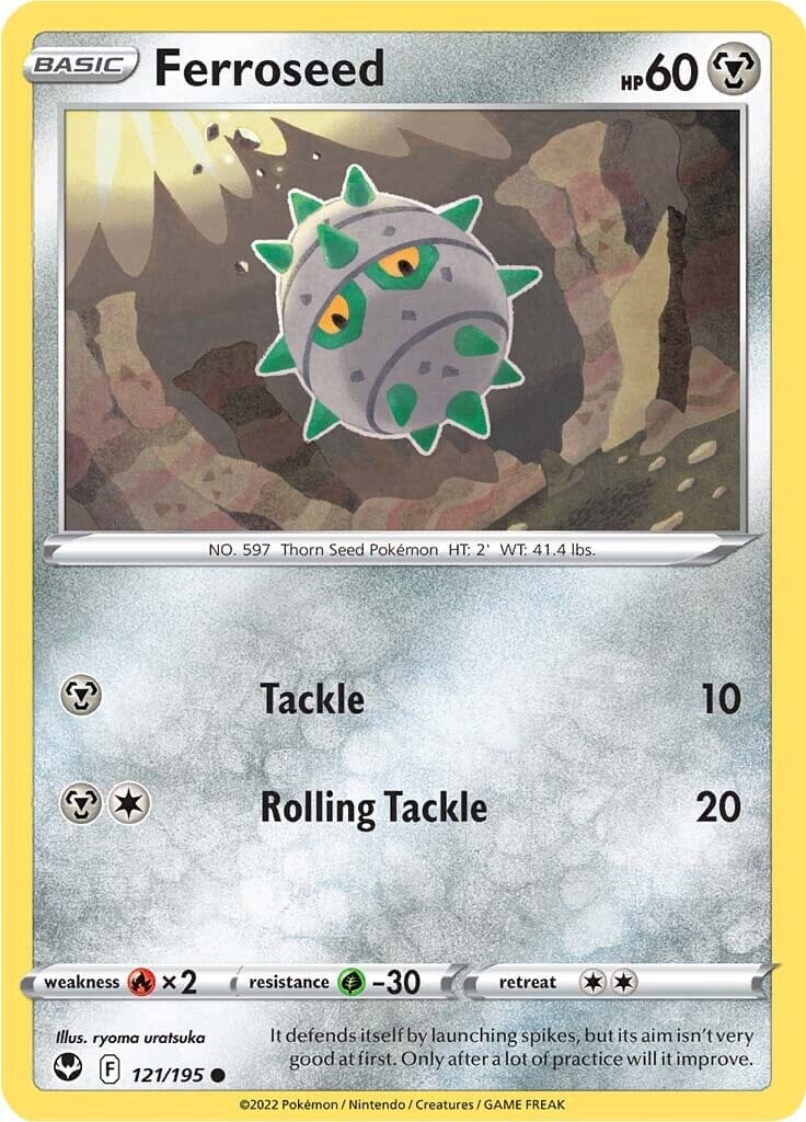 Ferroseed (121/195) [Sword & Shield: Silver Tempest] Pokemon Single Pokémon  | Multizone: Comics And Games