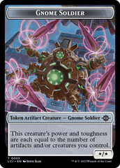 Fungus Dinosaur // Gnome Soldier Double-Sided Token [The Lost Caverns of Ixalan Tokens] MTG Single Magic: The Gathering  | Multizone: Comics And Games