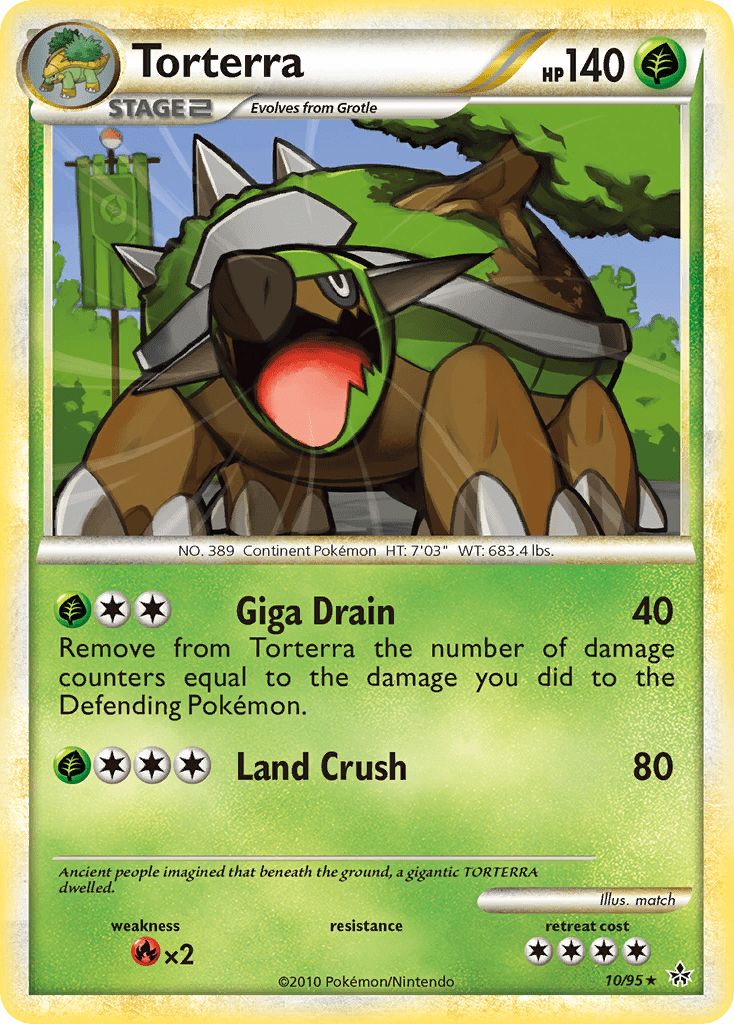 Torterra (10/95) [HeartGold & SoulSilver: Unleashed] Pokemon Single Pokémon  | Multizone: Comics And Games