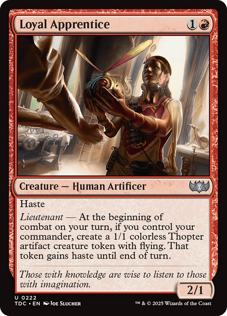 Loyal Apprentice [Tarkir: Dragonstorm Commander] MTG Single Magic: The Gathering  | Multizone: Comics And Games