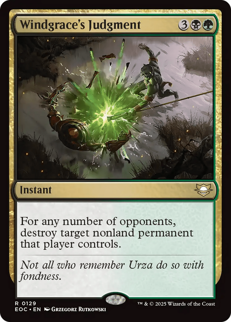 Windgrace's Judgment [Edge of Eternities Commander] MTG Single Magic: The Gathering  | Multizone: Comics And Games