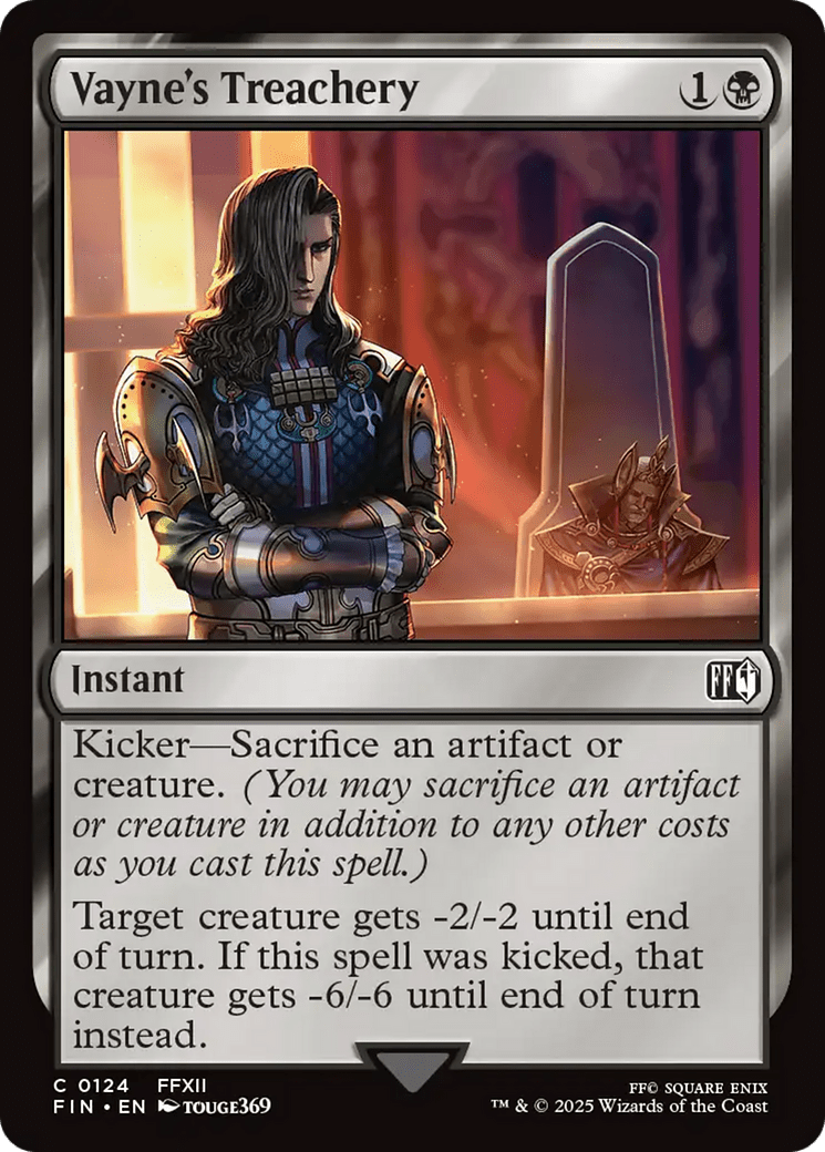 Vayne's Treachery [FINAL FANTASY] MTG Single Magic: The Gathering  | Multizone: Comics And Games