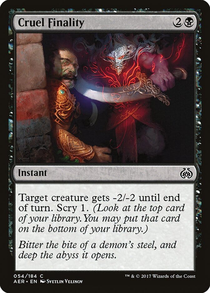 Cruel Finality [Aether Revolt] MTG Single Magic: The Gathering  | Multizone: Comics And Games