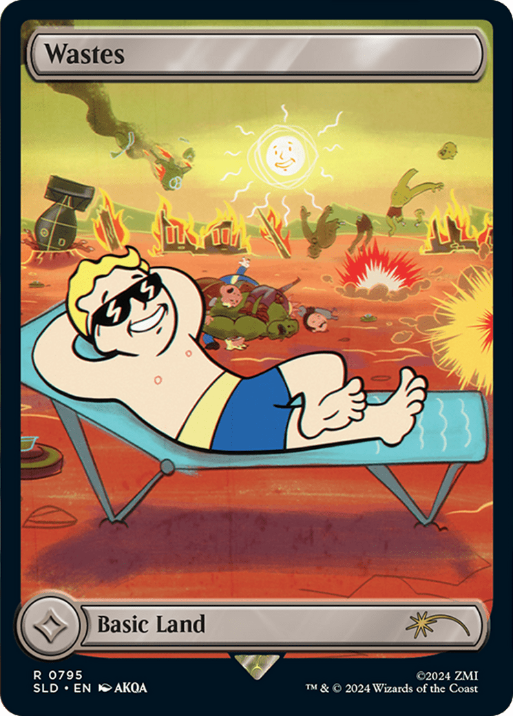 Wastes (795) (Rainbow Foil) [Secret Lair Drop Series] MTG Single Magic: The Gathering  | Multizone: Comics And Games