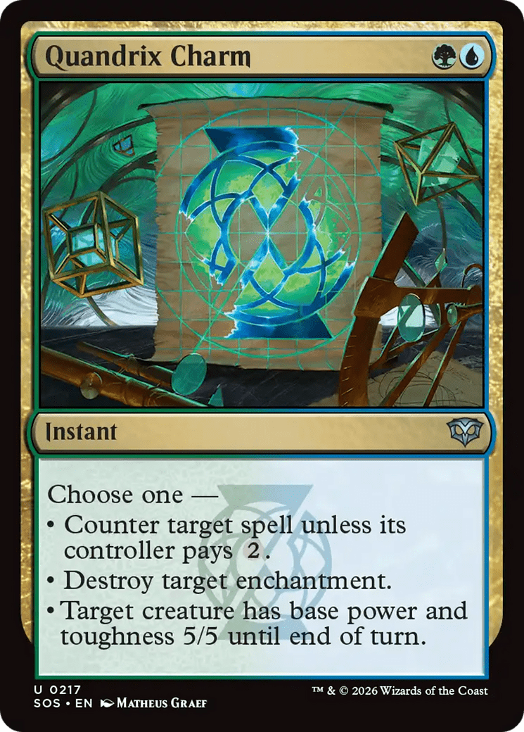 Quandrix Charm [Secrets of Strixhaven] MTG Single Magic: The Gathering  | Multizone: Comics And Games