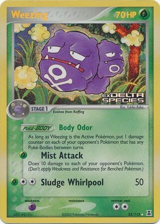 Weezing (33/113) (Stamped) [EX: Delta Species] Pokemon Single Pokémon  | Multizone: Comics And Games