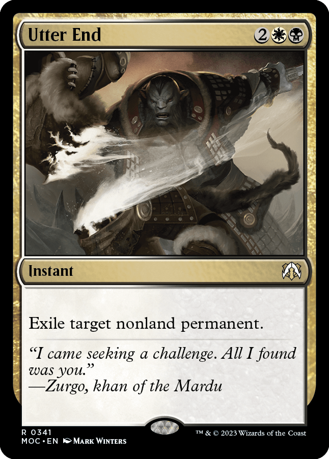 Utter End [March of the Machine Commander] MTG Single Magic: The Gathering  | Multizone: Comics And Games