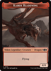 Karox Bladewing // Copy Double-Sided Token [Tarkir: Dragonstorm Commander Tokens] MTG Single Magic: The Gathering  | Multizone: Comics And Games