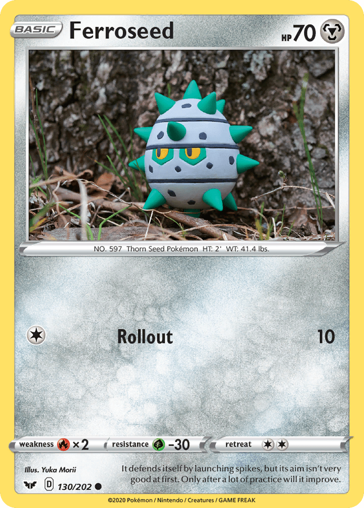 Ferroseed (130/202) [Sword & Shield: Base Set] Pokemon Single Pokémon  | Multizone: Comics And Games