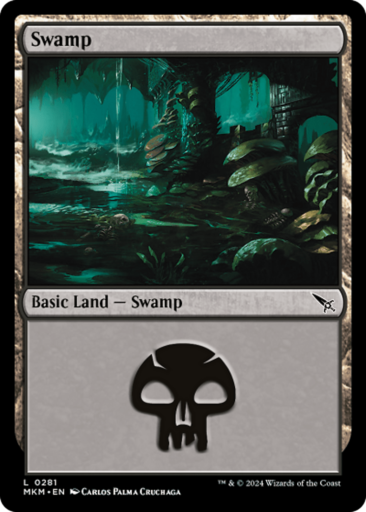 Swamp (0281) [Murders at Karlov Manor] MTG Single Magic: The Gathering  | Multizone: Comics And Games