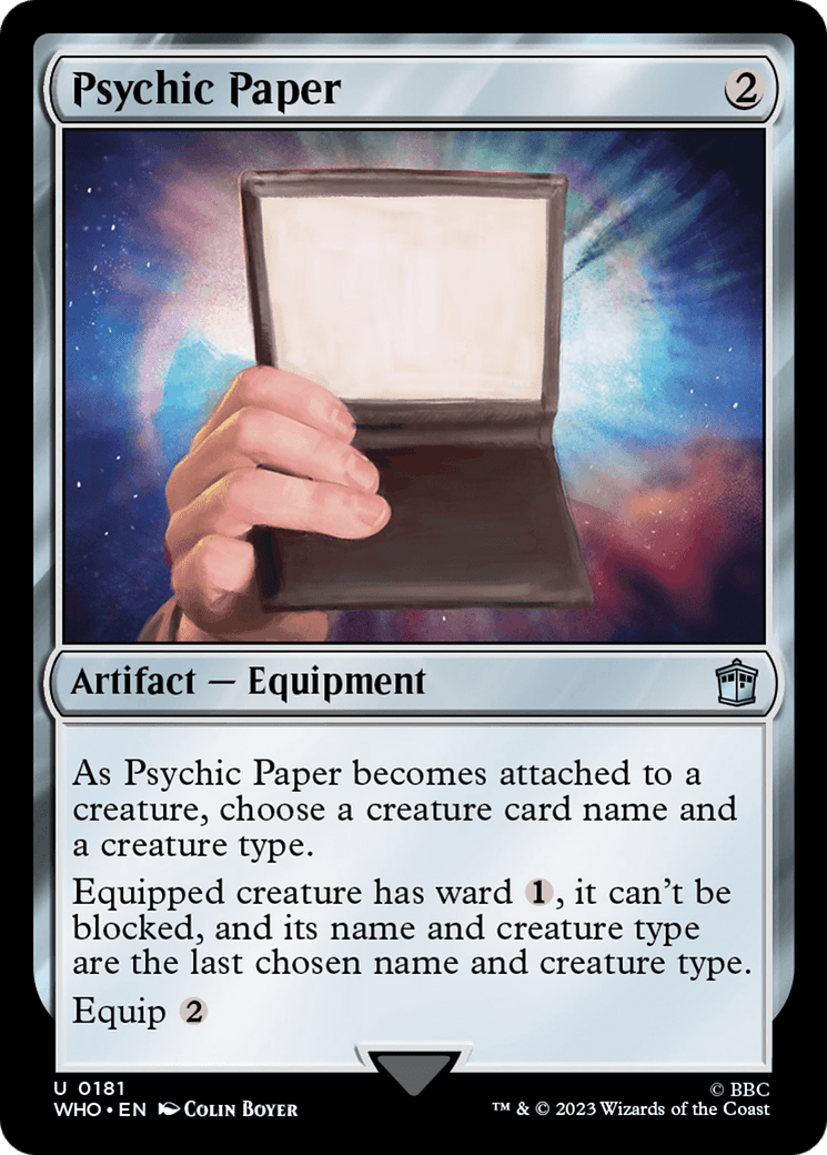 Psychic Paper [Doctor Who] MTG Single Magic: The Gathering  | Multizone: Comics And Games