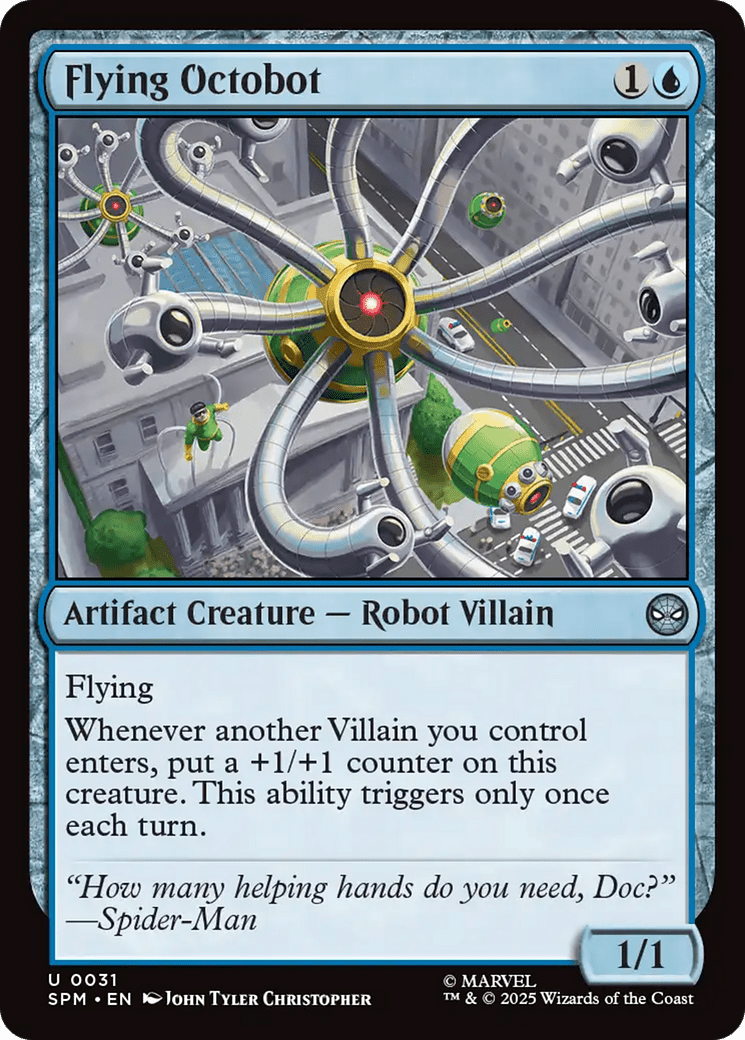 Flying Octobot [Marvel's Spider-Man] MTG Single Magic: The Gathering  | Multizone: Comics And Games