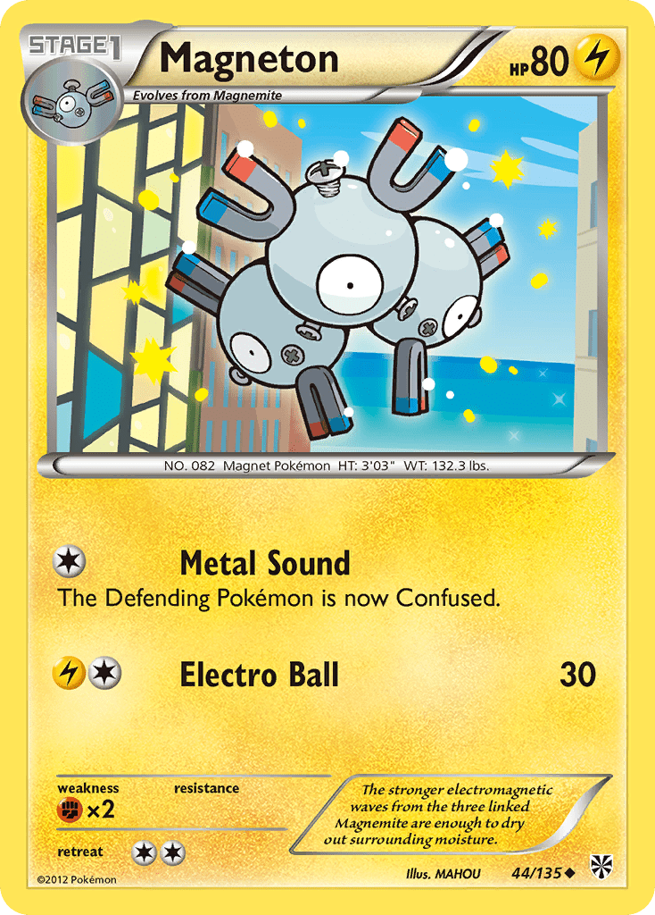 Magneton (44/135) [Black & White: Plasma Storm] Pokemon Single Pokémon  | Multizone: Comics And Games