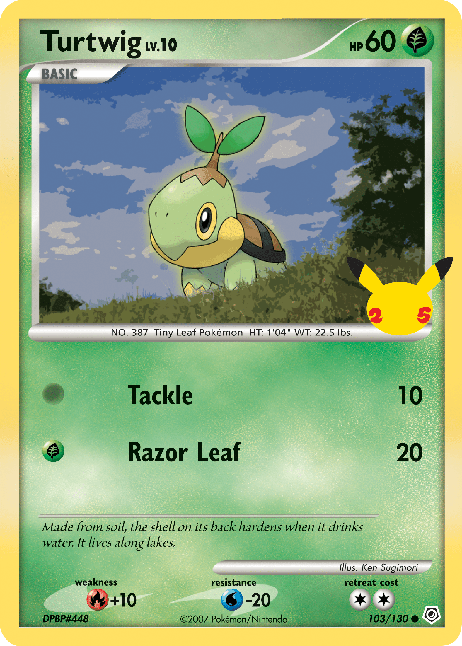 Turtwig (103/130) (Jumbo Card) [First Partner Pack] Pokemon Single Pokémon  | Multizone: Comics And Games
