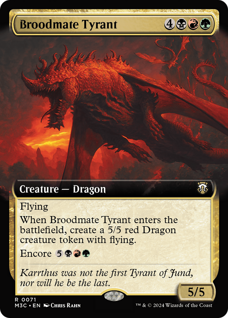 Broodmate Tyrant (Extended Art) [Modern Horizons 3 Commander] | Multizone: Comics And Games