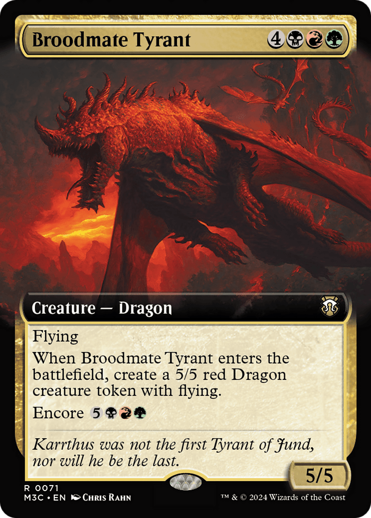 Broodmate Tyrant (Extended Art) [Modern Horizons 3 Commander] MTG Single Magic: The Gathering  | Multizone: Comics And Games