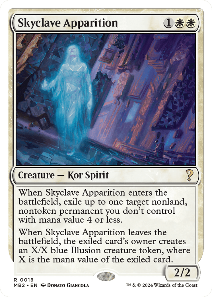 Skyclave Apparition (White Border) [Mystery Booster 2] MTG Single Magic: The Gathering  | Multizone: Comics And Games