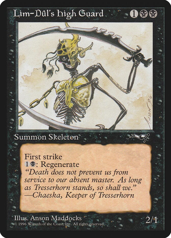 Lim-Dul's High Guard (Holding Sword) [Alliances] MTG Single Magic: The Gathering  | Multizone: Comics And Games