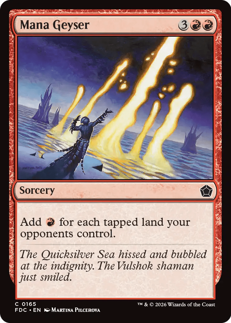 Mana Geyser [Foundations Commander] MTG Single Magic: The Gathering  | Multizone: Comics And Games